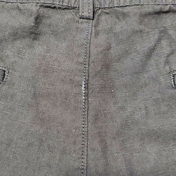 Express Gray Linen Blend Classic Fit Summer Boardwalk Shorts - Picture 10 of 10